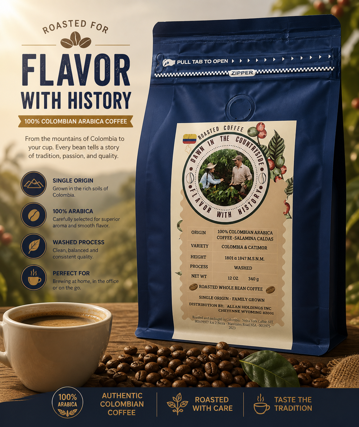 Colombia & Catimor Washed 12oz
