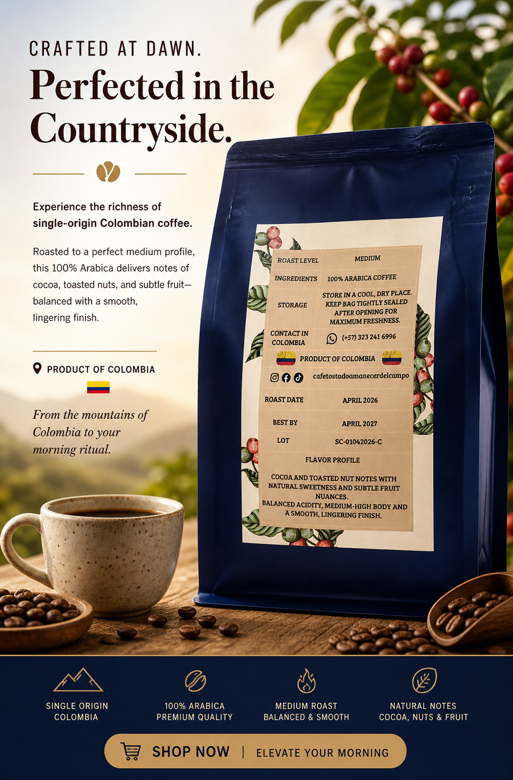 Colombia & Catimor Washed 16oz